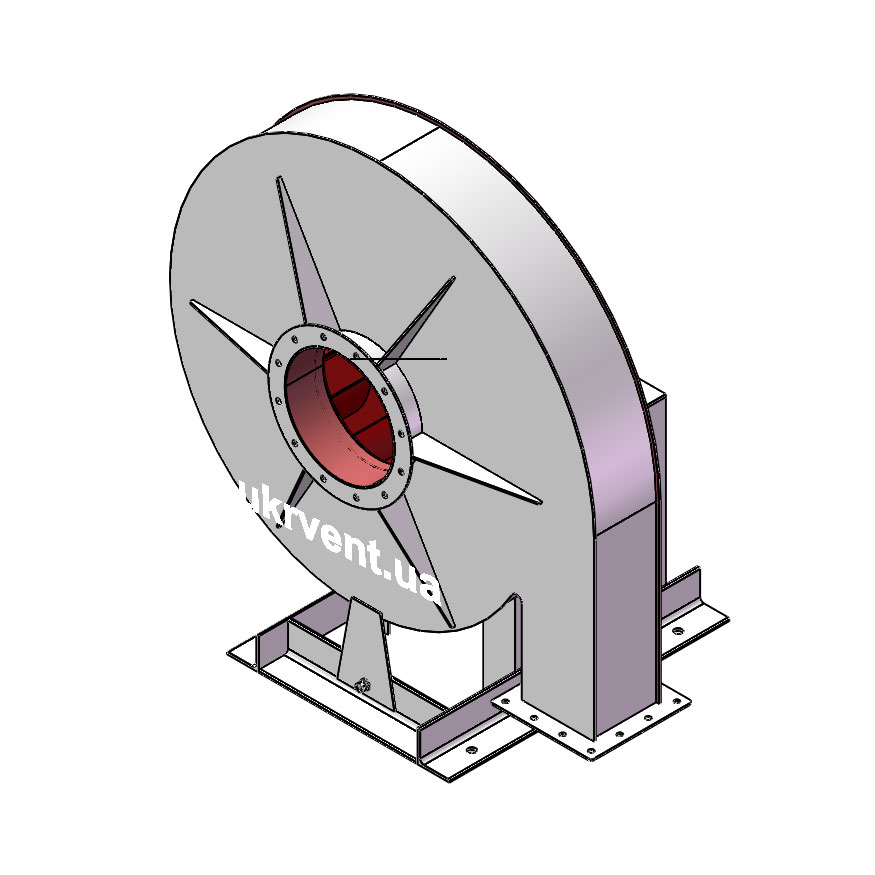 Вентилятор ВР170-18-10.1 (Dн)-1-Пр180-ОН-ст3-1081-(без дв.)22-1500-1460-80-У2
