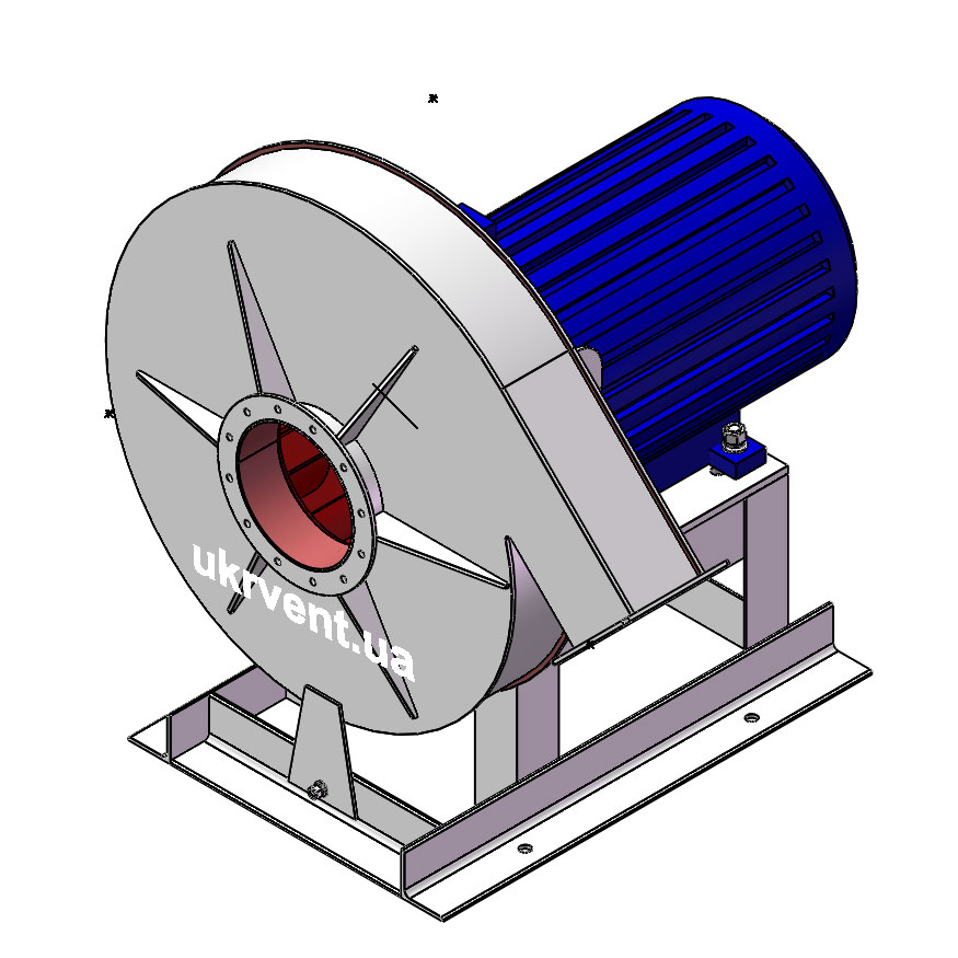 Вентилятор ВР170-18-8.1 (Dн)-1-Пр135-ОН-ст3-1081-(з дв.)55-3000-2960-80-У2