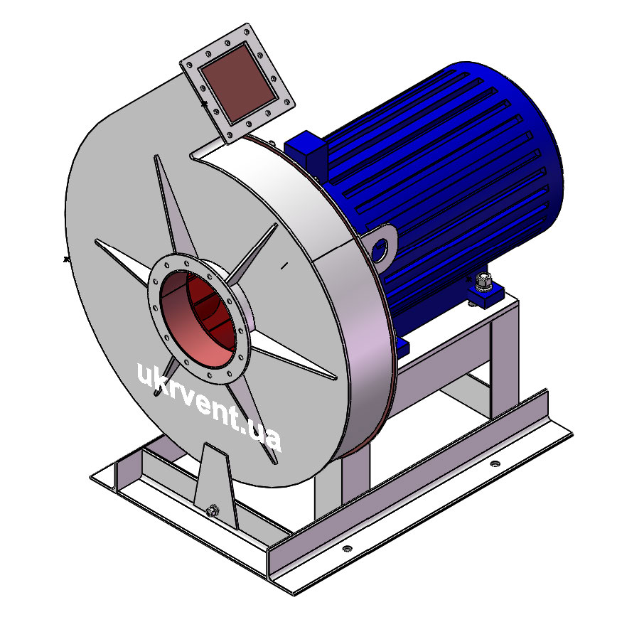 Вентилятор ВР170-18-8.1 (Dн)-1-Пр45-ОН-ст3-1081-(з дв.)55-3000-2960-80-У2