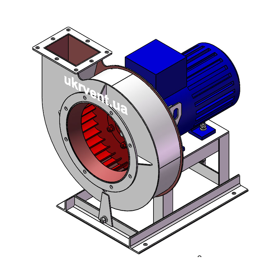 Вентилятор ВР217-30-2 з двигуном 0,55кВт 3000об/хв