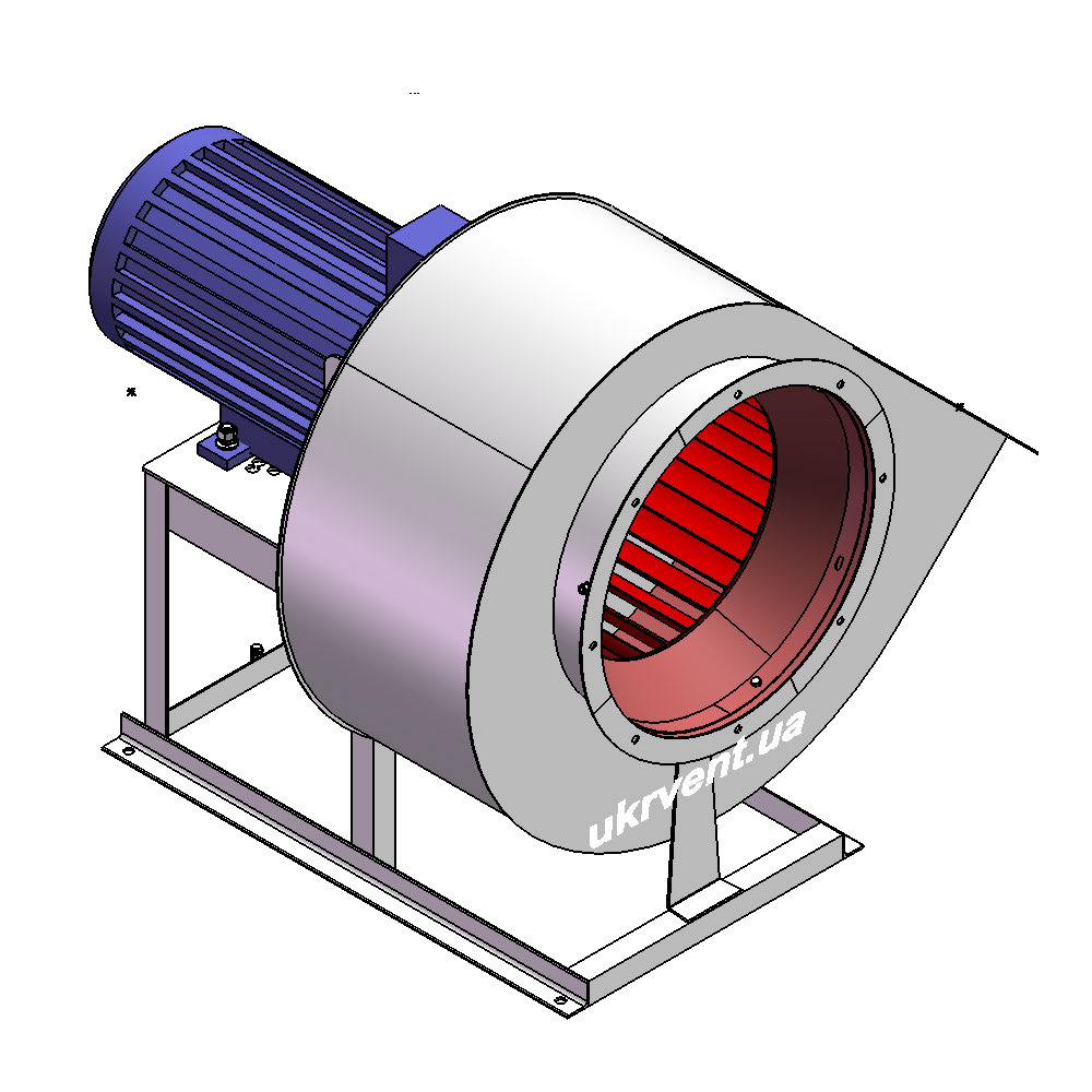 Вентилятор ВР287-46-4.1 (Dн)-1-Л315-ОН-ст3-1081-(з дв.)1,1-1000-80-У2