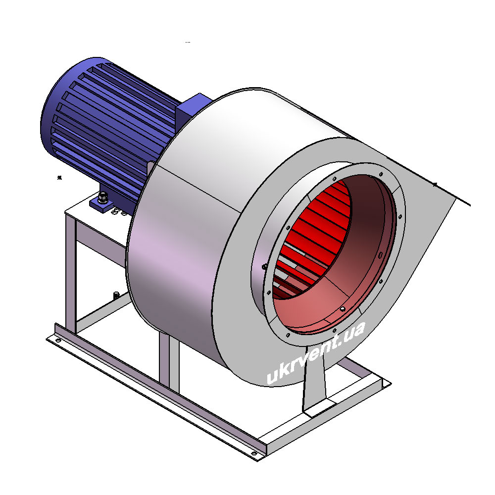 Вентилятор ВР287-46-4.1 (Dн)-1-Л315-ВЗ-AISI316Ti-АДЧР1081-(з дв.)1,1-750-200-У2