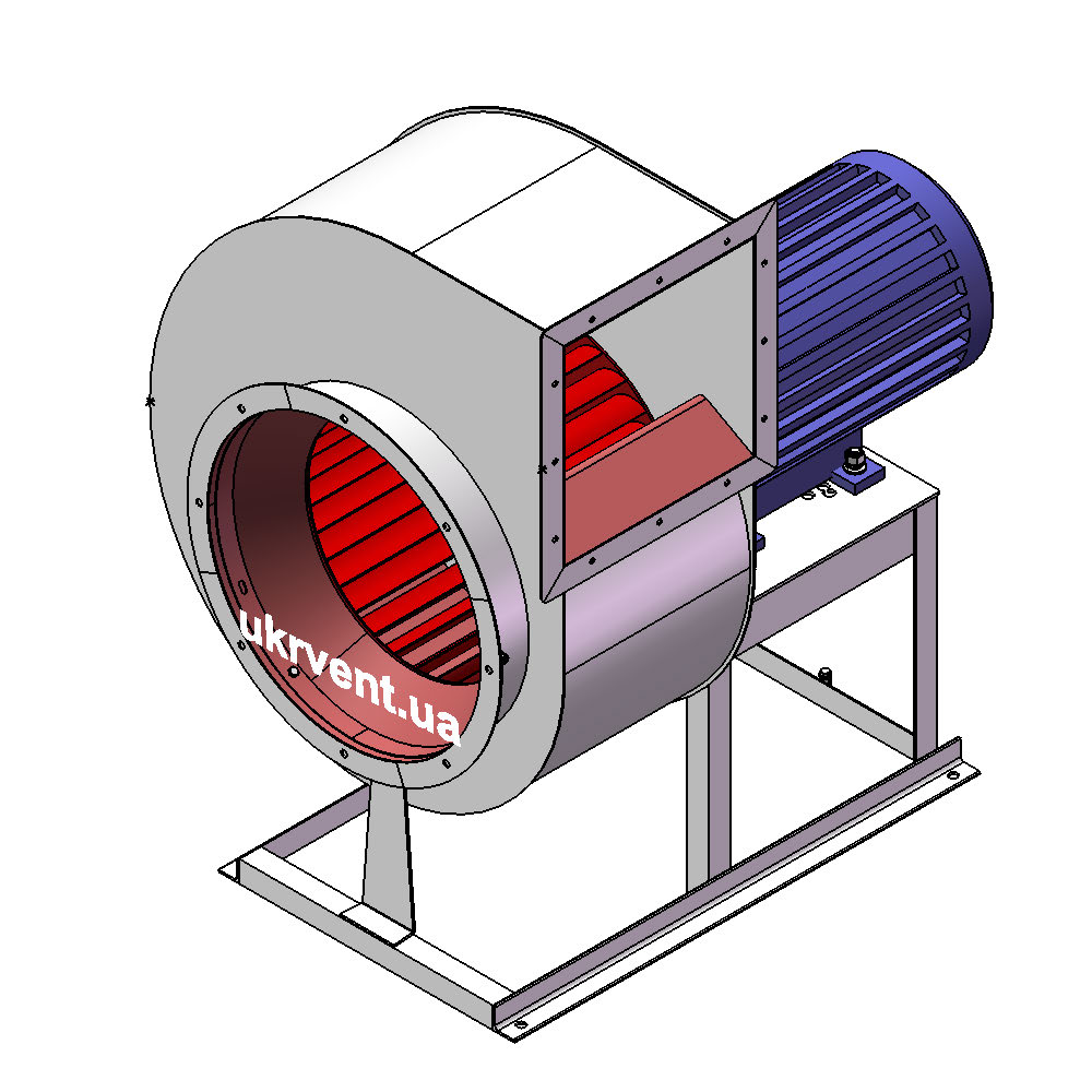 Вентилятор ВР287-46-4.1 (Dн)-1-Пр90-ВЗ-AISI316Ti-АДЧР1081-(з дв.)2,2-1000-200-У2