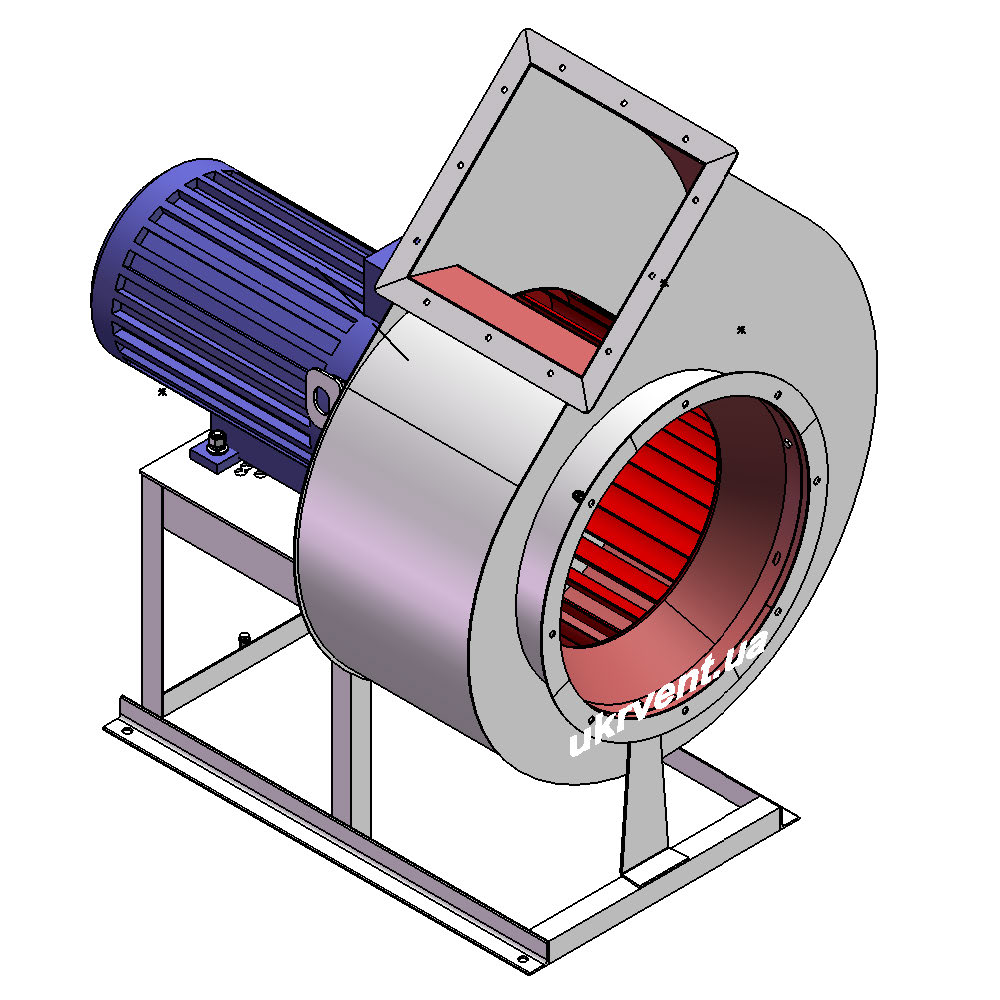 Вентилятор ВР300-46-4.1 (Dн)-1-Л45-ОН-ст3-1081-(з дв.)1,1-1000-80-У2