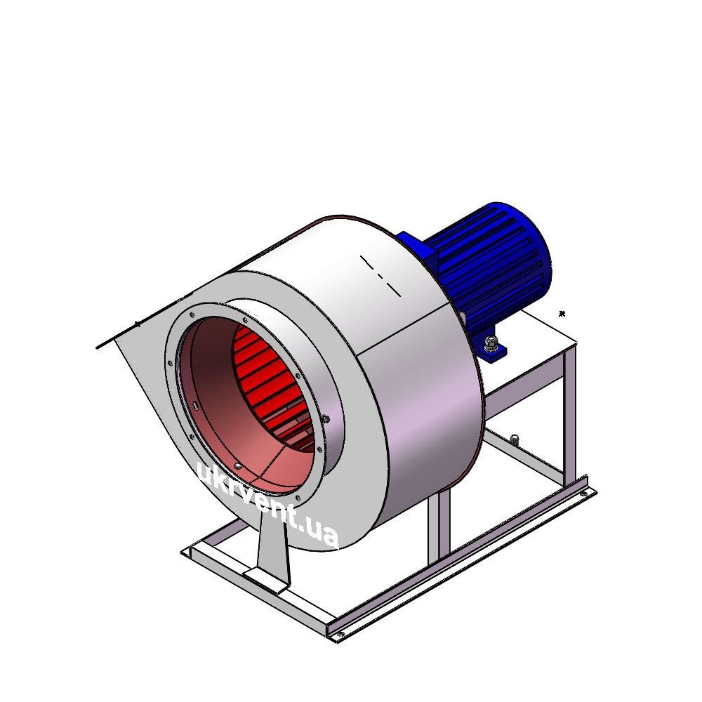Вентилятор ВР320-46-3,15.1 (Dн)-1-Пр315-ВЗ-AISI316Ti-АДЧР1081-(з дв.)0,37-750-80-У2