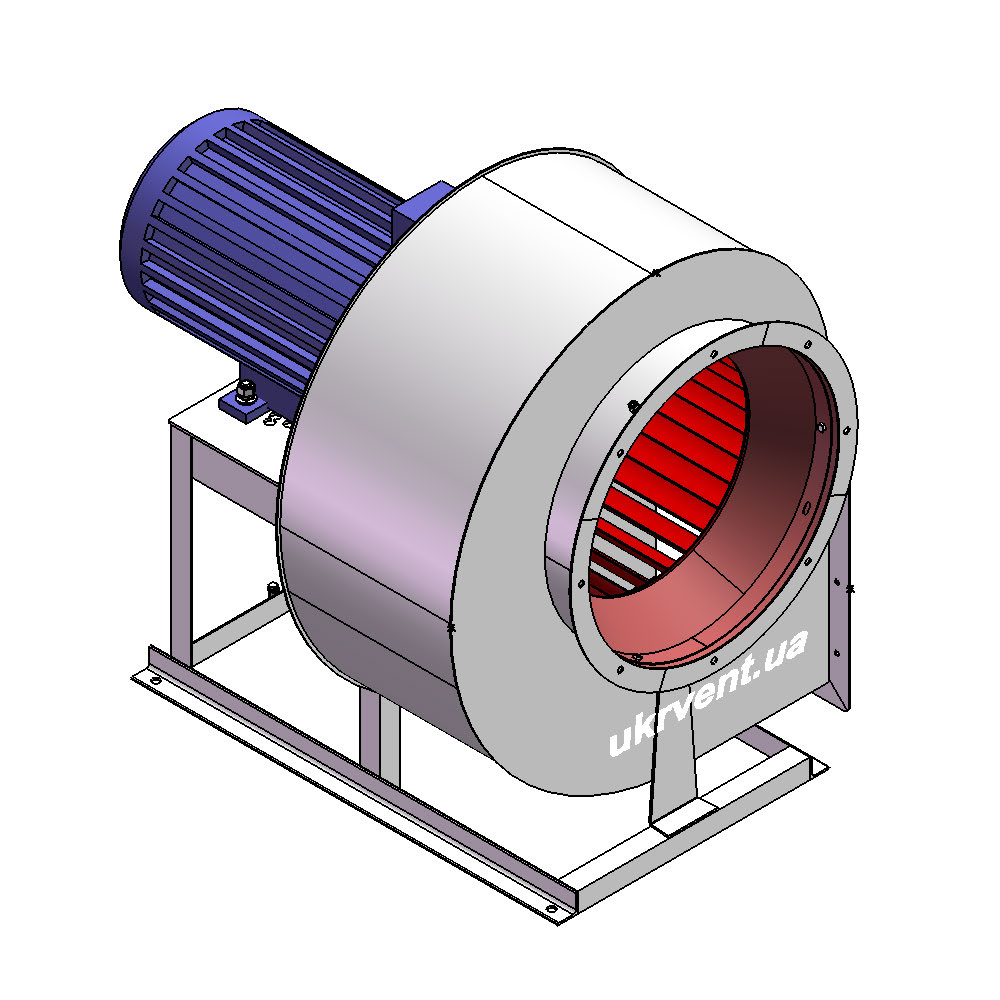 Вентилятор ВР320-46-4.1 (Dн)-1-Л270-ОН-ст3-1081-(з дв.)1,1-1000-80-У2