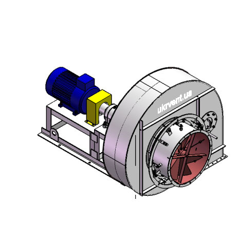 Вентилятор ВР96-43-10.1 (Dн)-3-Л270-ОН-ст3-1081-(з дв.)11-1000-80-У2-(з НА)