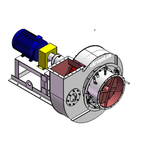 Вентилятор ВР96-43-8.1 (Dн)-3-Л90-ОН-ст3-1081-(з дв.)7,5-1500-80-У2-(з НА)