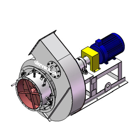 Вентилятор ВР96-43-8.1 (Dн)-3-Пр150-ОН-ст3-1081-(з дв.)7,5-1500-80-У2-(з НА)