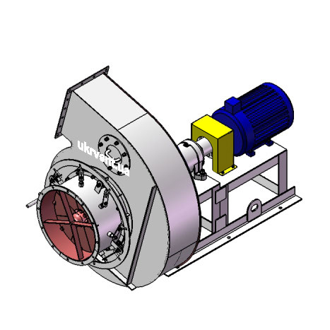 Вентилятор ВР96-43-8.1 (Dн)-3-Пр165-ОН-ст3-1081-(з дв.)7,5-1500-80-У2-(з НА)