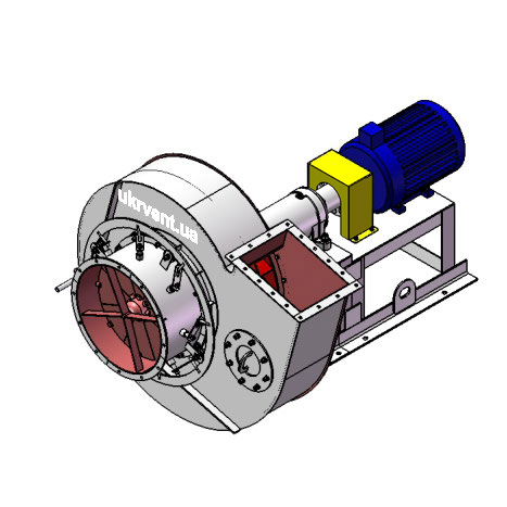 Вентилятор ВР96-43-8.1 (Dн)-3-Пр75-ОН-ст3-1081-(з дв.)7,5-1500-80-У2-(з НА)
