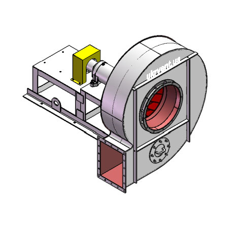 Вентилятор ВР96-43-9.1 (Dн)-3-Л0-ОН-ст3-1081-(без дв.)11-1000-80-У2-(без НА)