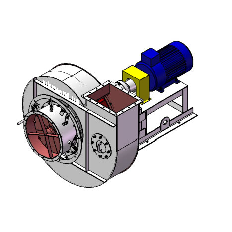 Вентилятор ВР96-43-9.1 (Dн)-3-Пр90-ОН-ст3-1081-(з дв.)11-1000-80-У2-(з НА)