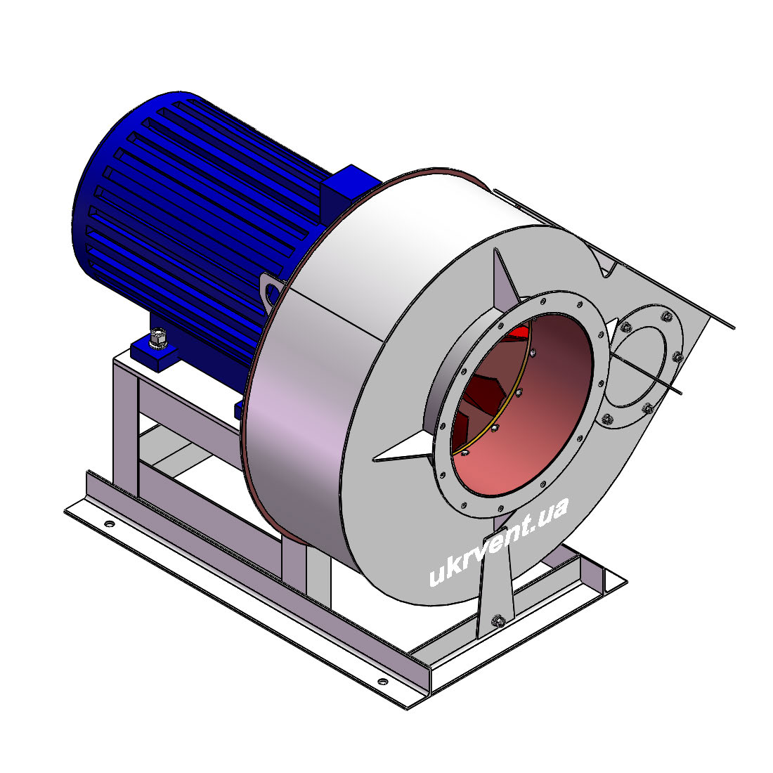Вентилятор ВРП-118-43-5.5 (1,1Dн)-1-Л315-ВЗ-AISI316Ti-АДЧР1081-(з дв.)22-3000-200-У2