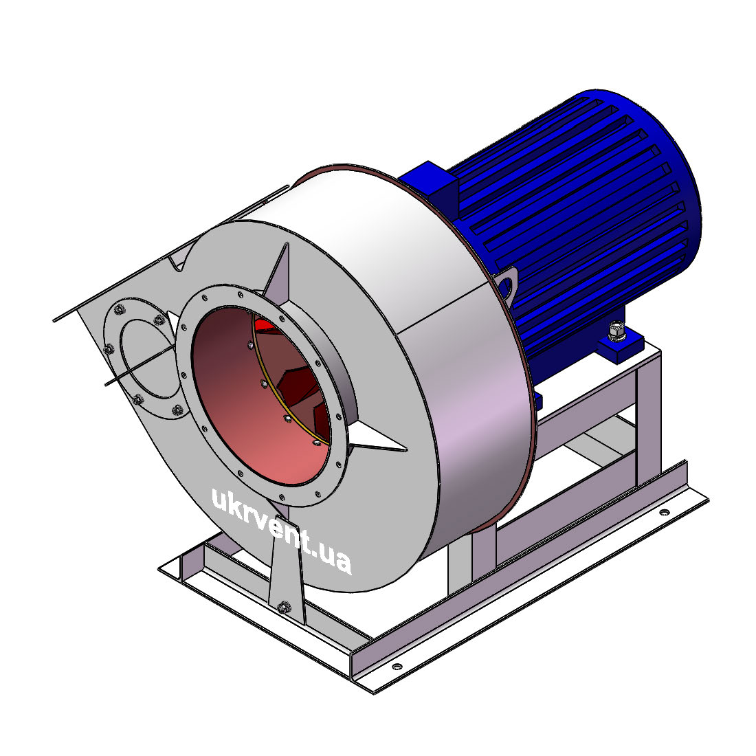 Вентилятор ВРП-118-43-5.5 (1,1Dн)-1-Пр315-ВЗ-AISI316Ti-АДЧР1081-(з дв.)22-3000-200-У2