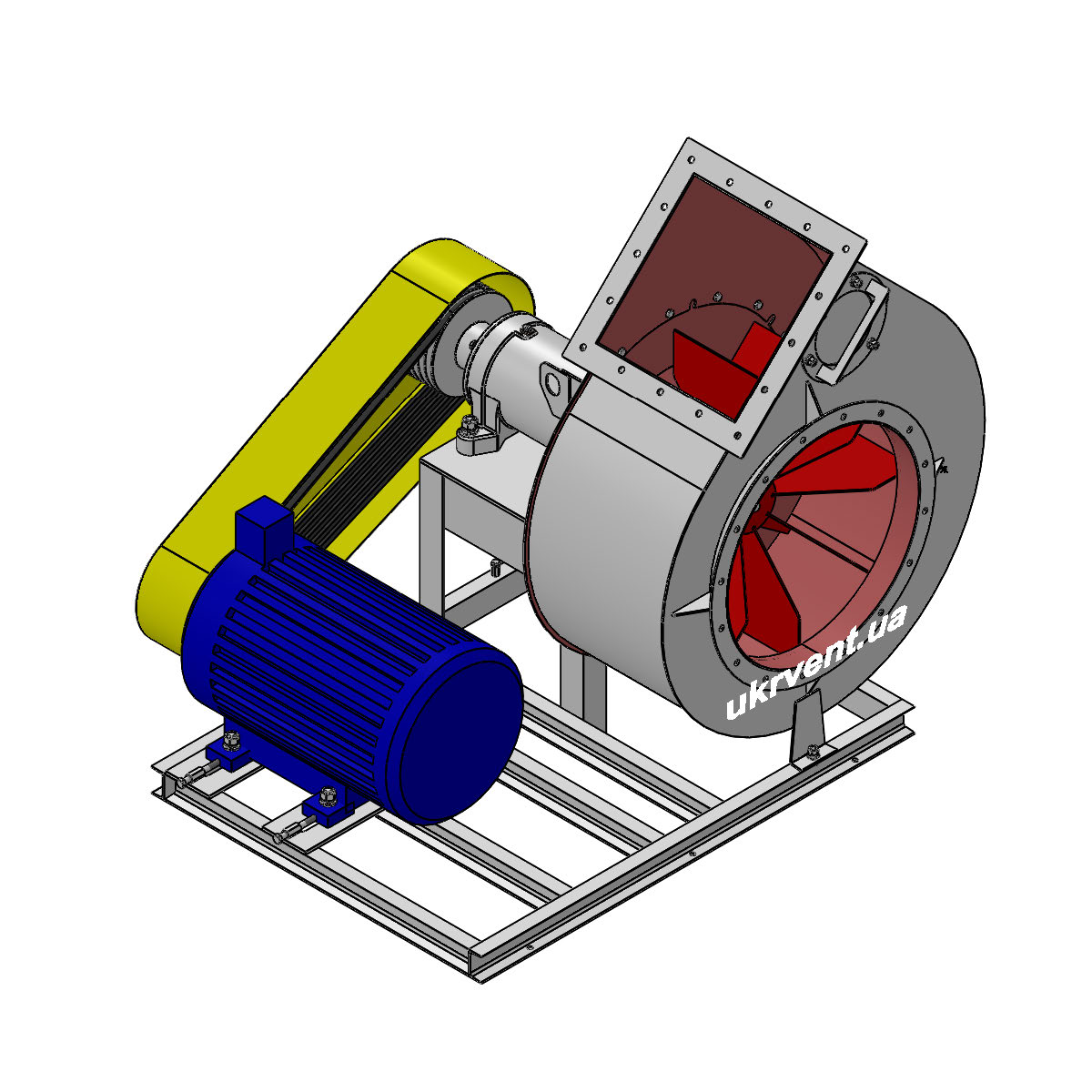 Вентилятор ВРП-120-45-6,3.1 (Dн)-5-Л45-ОН-ст3-1081-(з дв.)18,5-1500-1600-80-У2