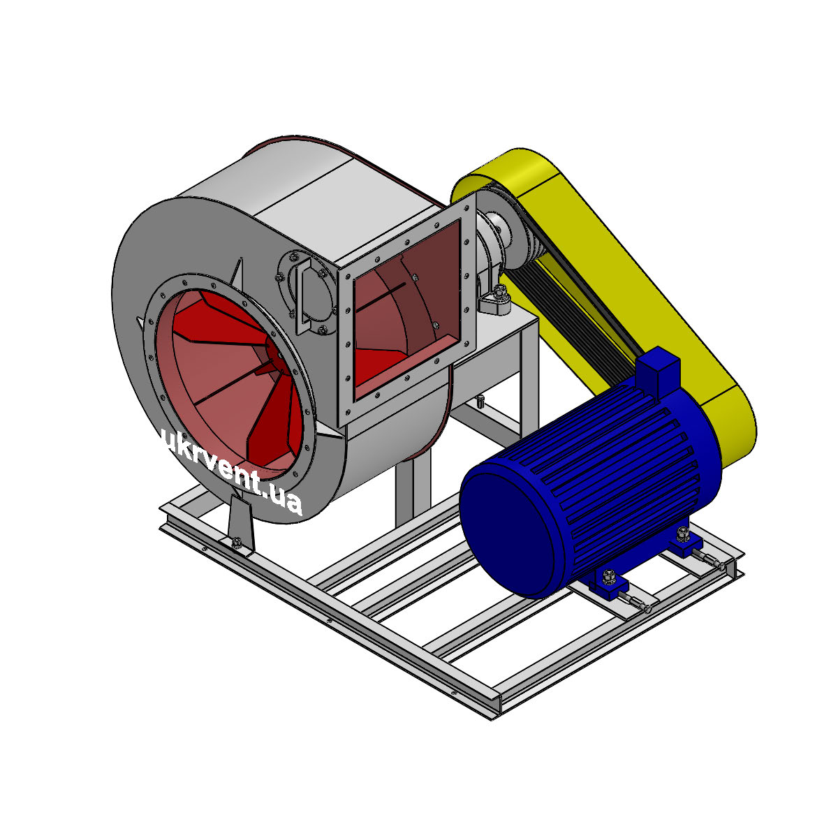 Вентилятор ВРП-120-45-6,3.1 (Dн)-5-Пр90-ОН-ст3-1081-(з дв.)18,5-1500-1600-80-У2