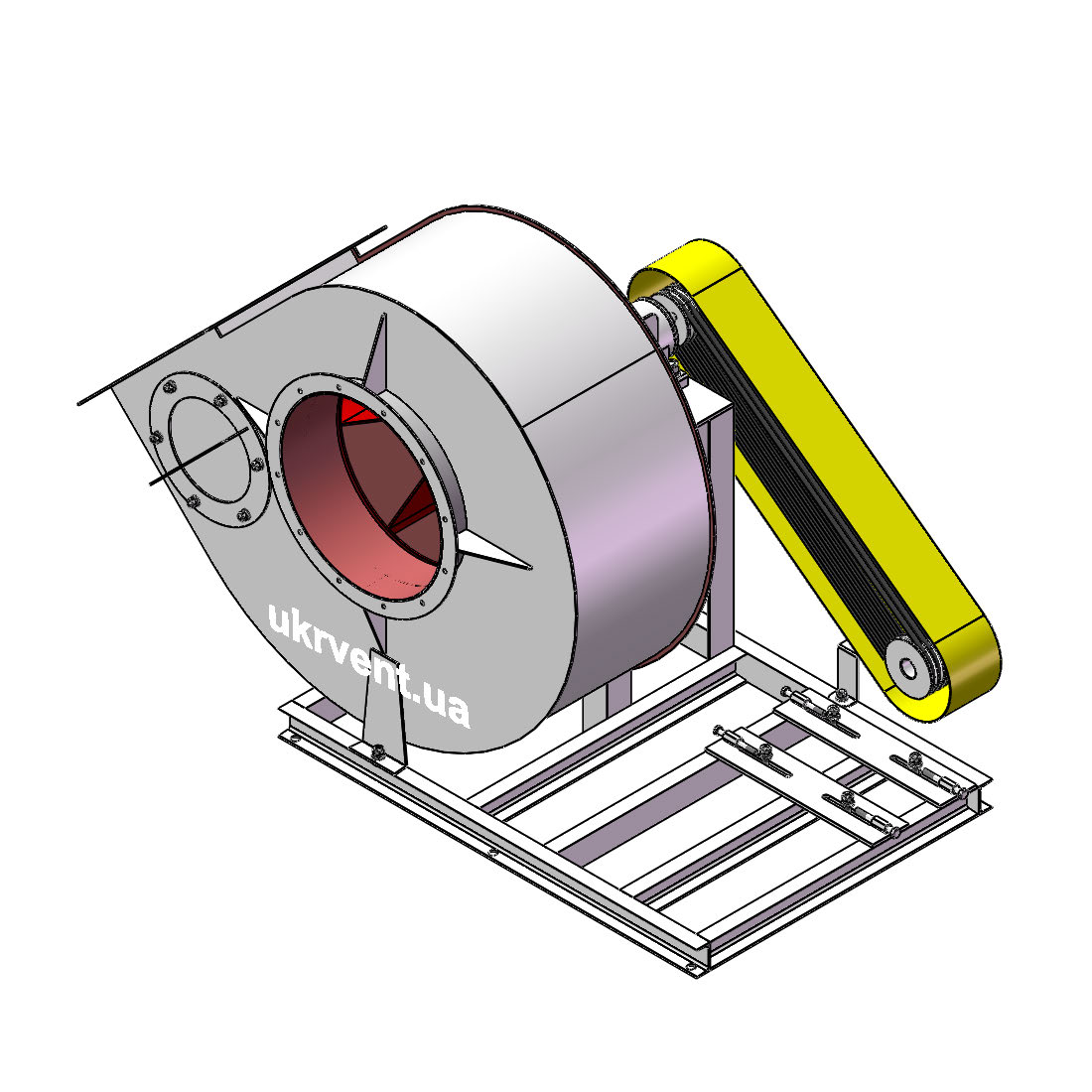 Вентилятор ВРП-6.1 (Dн)-5-Пр315-ВЗ-AISI316Ti-1081-(без дв.)7,5-1500-1620-200-У2