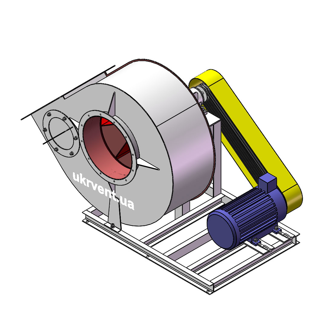 Вентилятор ВРП-6.1 (Dн)-5-Пр315-ВЗ-AISI316Ti-АДЧР1081-(з дв.)7,5-1500-1620-200-У2