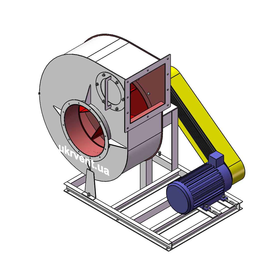 Вентилятор ВРП-6.1 (Dн)-5-Пр90-ОН-ст3-1081-(з дв.)7,5-1500-1620-80-У2