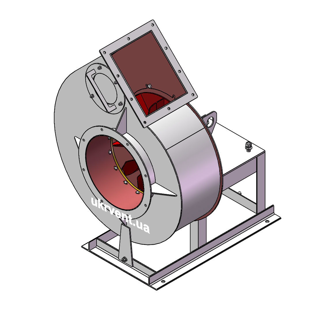 Вентилятор ВРПВ-5.3 (0,95Dн)-1-Пр45-ОН-ст3-1081-(без дв.)3-1500-80-У2