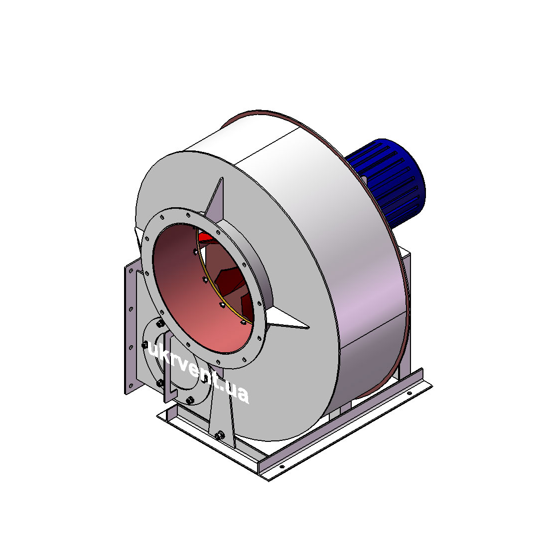Вентилятор ВРПВ105-50-5.2 (0,9Dн)-1-Пр270-ОН-ст3-1081-(з дв.)3-1500-80-У2