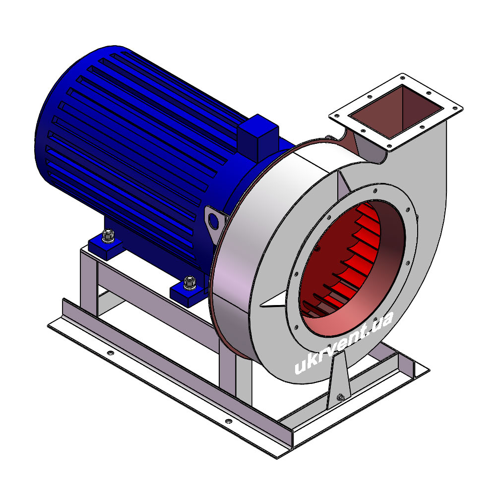 Вентилятор ВР12-26-5.1 (Dн)-1-Л0-ВЗ-AISI316Ti-АДЧР1081-(з дв.)55-3000-200-У2