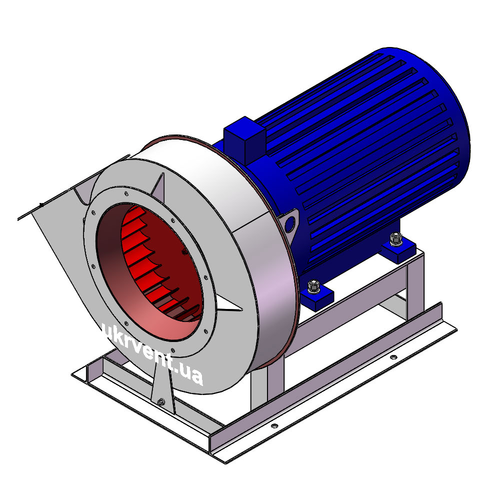 Вентилятор ВР12-26-5.1 (Dн)-1-Пр315-ВЗ-AISI316Ti-АДЧР1081-(з дв.)55-3000-200-У2