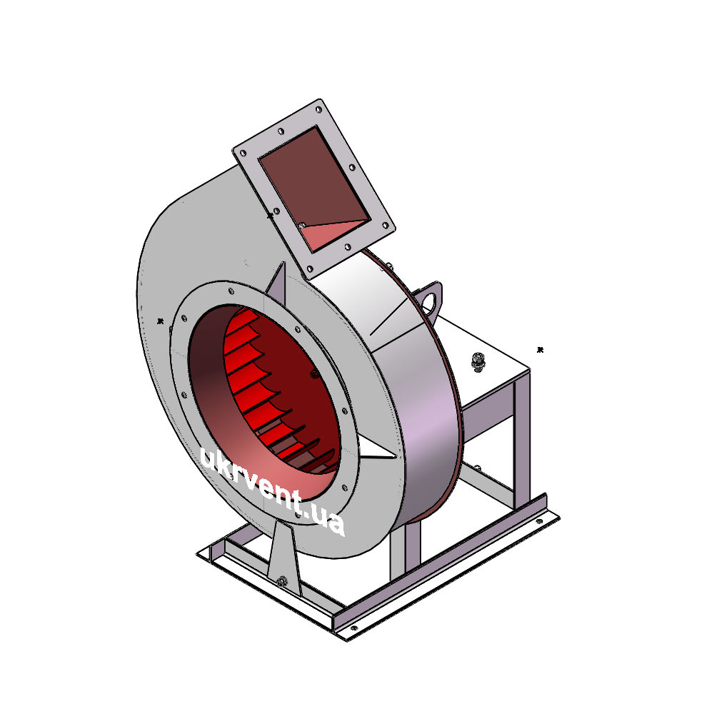 Вентилятор ВР12-26-5.1 (Dн)-1-Пр45-ОН-ст3-1081-(без дв.)4-1500-80-У2