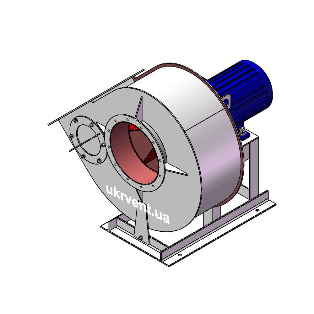 Вентилятор ВРП120-46-4.1 (Dн)-1-Пр315-ВЗ-AISI316Ti-АДЧР1081-(з дв.)1,1-1500-1420-200-У2