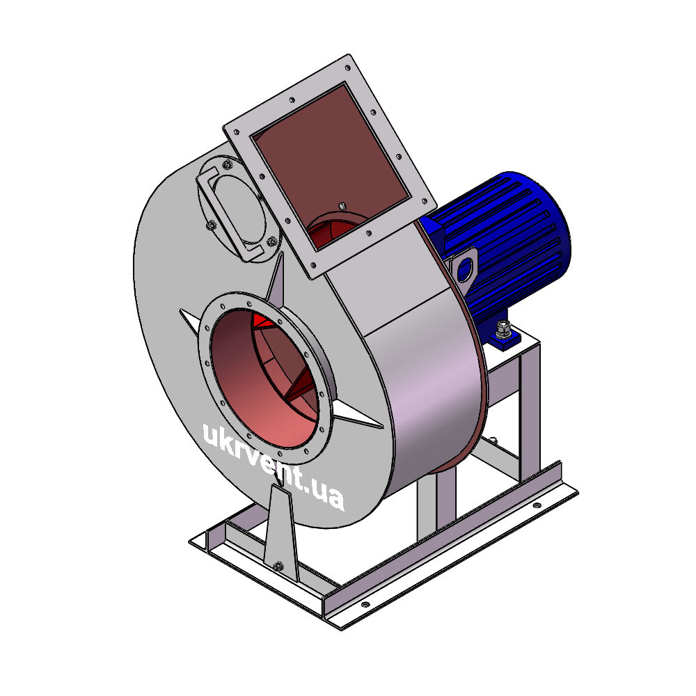 Вентилятор ВРП120-46-4.1 (Dн)-1-Пр45-ВЗ-AISI316Ti-АДЧР1081-(з дв.)1,1-1500-1420-200-У2