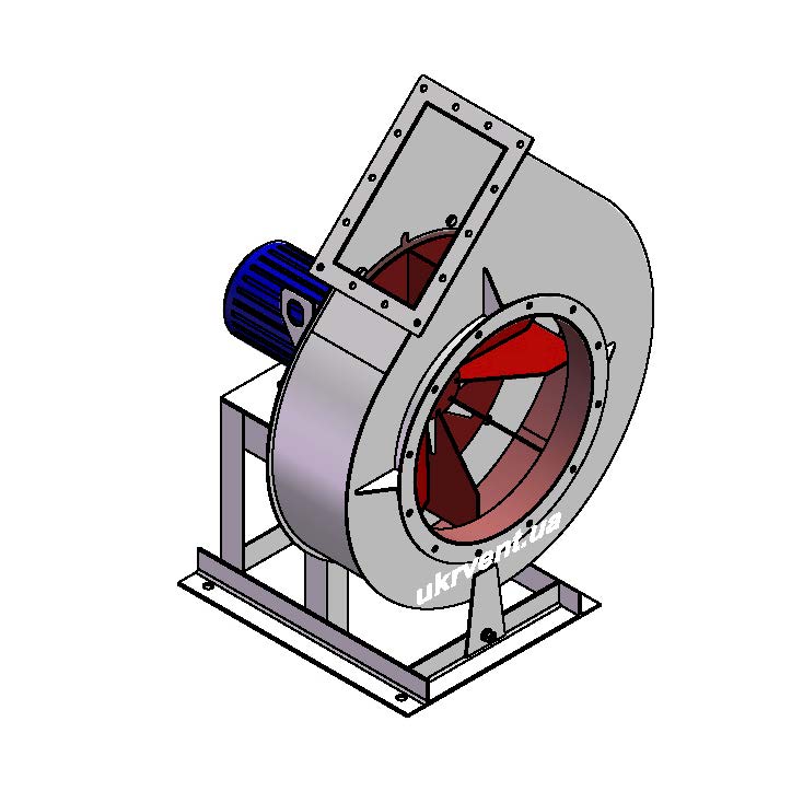 Вентилятор ВЦП110-43-5.2 (0,9Dн)-1-Л45-ОН-ст3-1081-(з дв.)2,2-1500-1420-80-У2