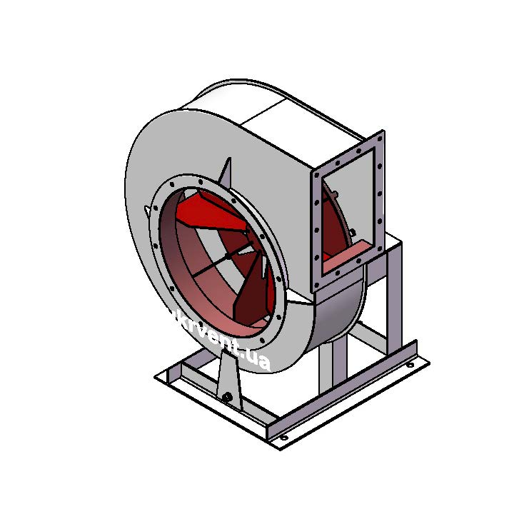Вентилятор ВЦП110-43-5.2 (0,9Dн)-1-Пр90-ОН-ст3-1081-(без дв.)2,2-1500-1420-80-У2