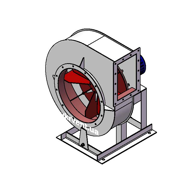 Вентилятор ВЦП110-43-5.2 (0,9Dн)-1-Пр90-ОН-ст3-1081-(з дв.)2,2-1500-1420-80-У2