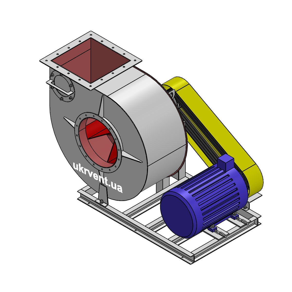Вентилятор ВРП140-40-6,3 з двигуном 4кВт 1500об/хв