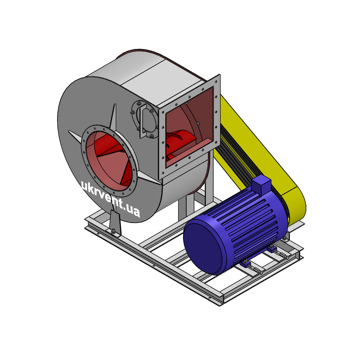 Вентилятор ВРП140-40-6,3.1 (Dн)-5-Пр90-ОН-ст3-1081-(з дв.)4-1500-1000-80-У2