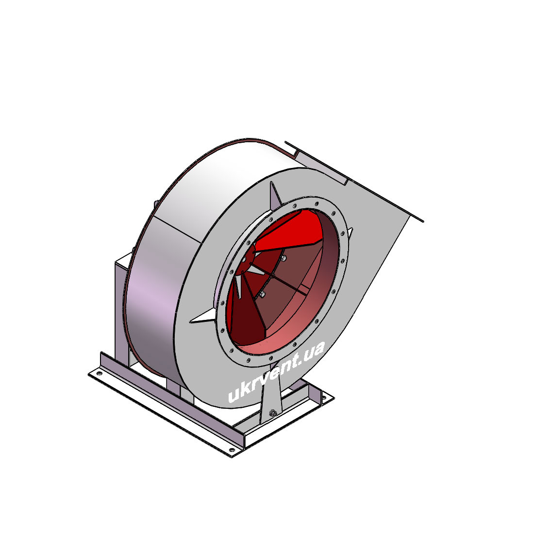 Вентилятор ВЦП5-45-6,3.2 (0,9Dн)-1-Л315-ОН-ст3-1081-(без дв.)5,5-1500-1455-80-У2