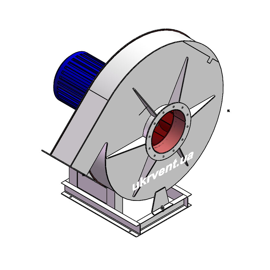 Вентилятор ВВД-12,5.1 (Dн)-1-Л135-ВЗ-AISI316Ti-1081-(з дв.)75-1500-1470-200-У2
