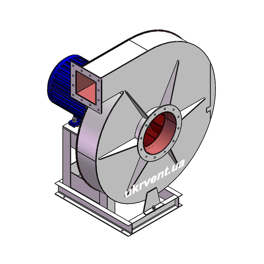 Вентилятор ВВД-12,5.1 (Dн)-1-Л90-ВЗпч-AISI316Ti-АДЧР1081-(з дв.)75-1500-1470-200-У2