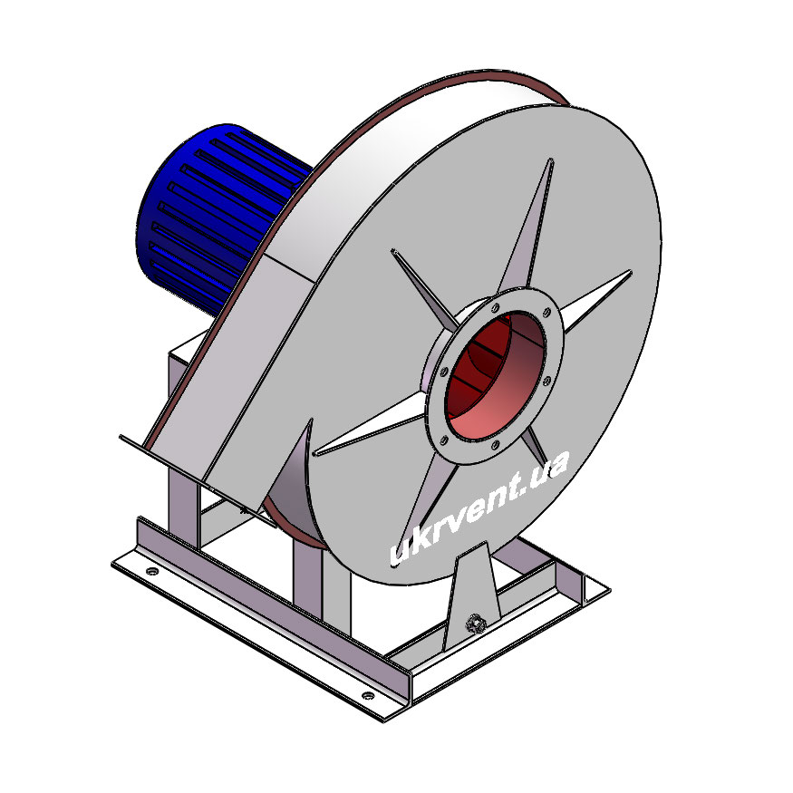 Вентилятор ВВД-4.1 (Dн)-1-Л135-ВЗ-AISI316Ti-АДЧР1081-(з дв.)2,2-3000-2805-200-У2
