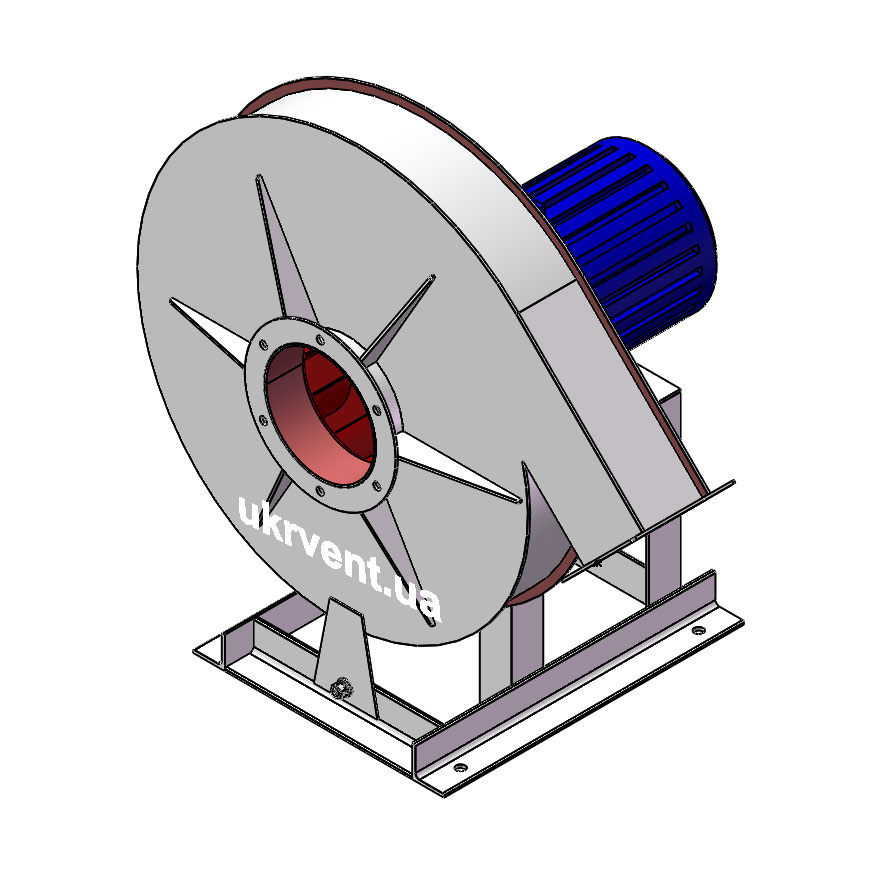 Вентилятор ВВД-4.1 (Dн)-1-Пр135-ВЗ-AISI316Ti-АДЧР1081-(з дв.)2,2-3000-2805-200-У2