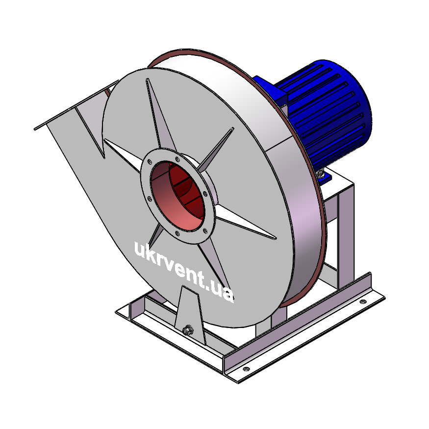 Вентилятор ВВД-4.1 (Dн)-1-Пр315-ВЗ-AISI316Ti-АДЧР1081-(з дв.)2,2-3000-2805-200-У2