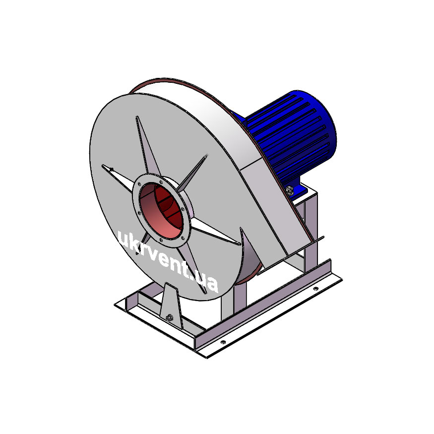 Вентилятор ВВД-5.1 (Dн)-1-Пр135-ОН-ст3-1081-(з дв.)1,5-1500-1420-80-У2