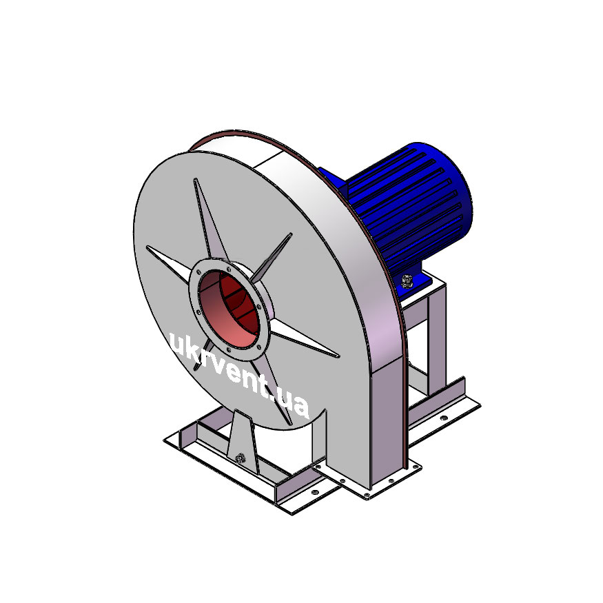 Вентилятор ВВД-5.1 (Dн)-1-Пр180-ВЗ-AISI430-1081-(з дв.)1,5-1500-1420-80-У2