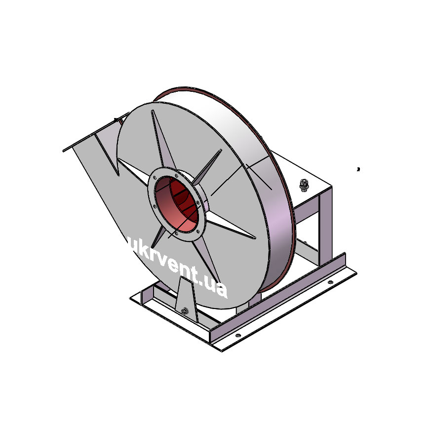 Вентилятор ВВД-5.1 (Dн)-1-Пр315-ОН-ст3-1081-(без дв.)7,5-3000-2886-80-У2