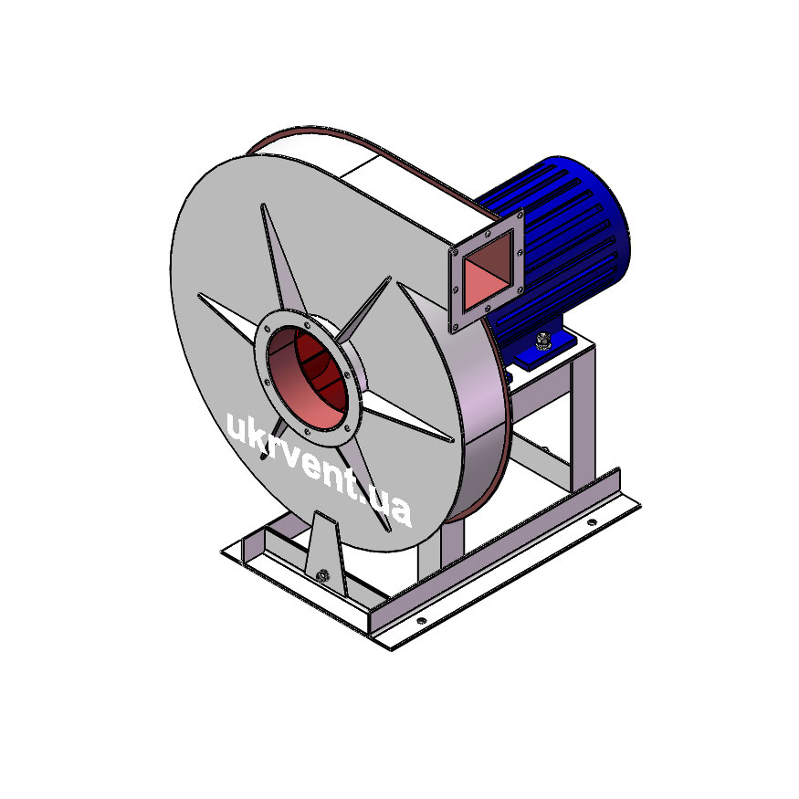 Вентилятор ВВД-5.1 (Dн)-1-Пр90-ВЗ-AISI430-1081-(з дв.)1,5-1500-1420-80-У2