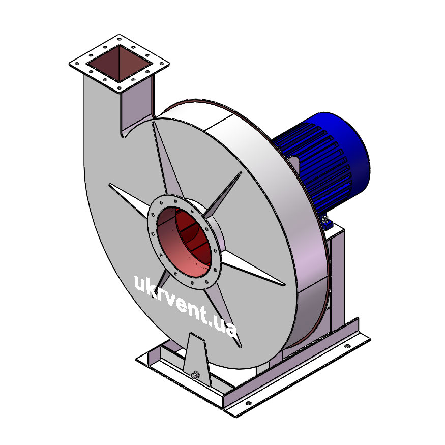 Вентилятор ВВД-9 з двигуном 15кВт 1500об/хв